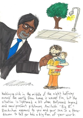 I went to India, and all you got were these lousy cartoons