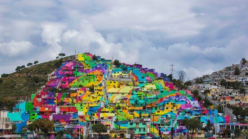 Photos: Artists turned an entire Mexican neighborhood into a colorful mural