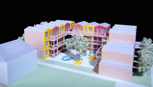 Beautiful prefabricated homes open in London for the city’s homeless