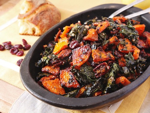 Get a Jump-Start on Holiday Prep With This Make-Ahead Roasted Squash and Kale Salad