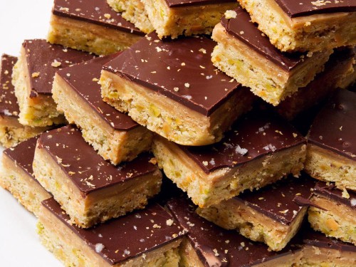 A Cookie a Day: Punchy Pistachio Millionaire's Shortbread