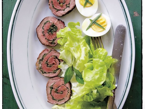 Rolled Flank Steak with Pesto from 'Canal House Cooks Every Day'