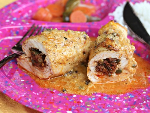 Chorizo-Stuffed Chicken Breasts With Queso Sauce Recipe