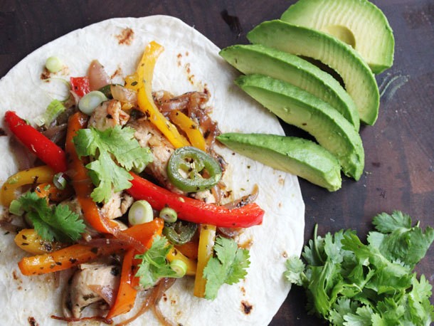 Skillet Chicken Fajitas with Avocado Recipe