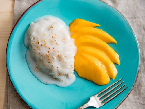 Thai Coconut Sticky Rice With Mango (Khao Niao Mamuang) Recipe