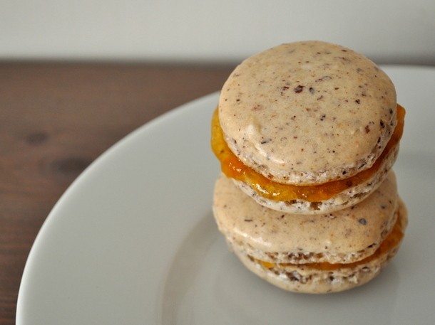 Hazelnut Apricot Macarons Recipe