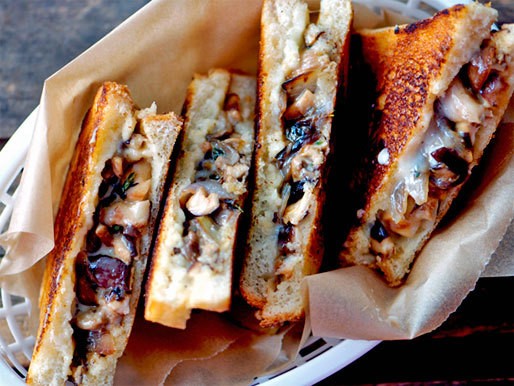 Sandwiched: Grilled Cheese with Sautéed Mushrooms