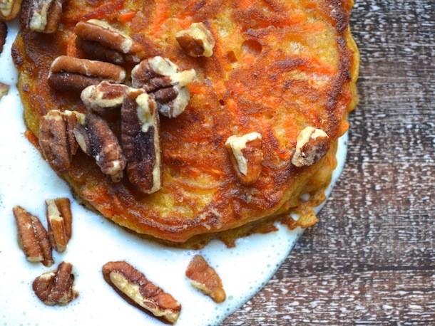 Sunday Brunch: Carrot Cake Pancakes With Sweet Orange Cream