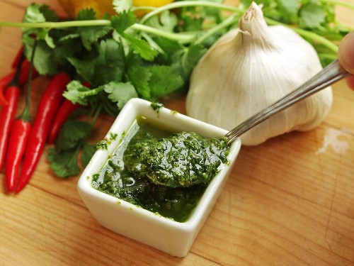 Zhug (Yemenite Hot Sauce With Cilantro and Parsley) Recipe