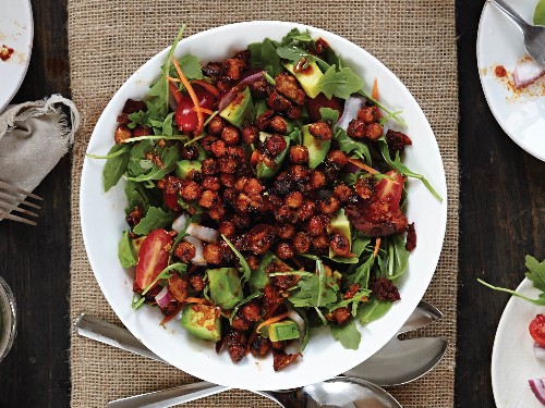 Smokehouse Chickpeas 'N' Greens Salad From 'Salad Samurai'