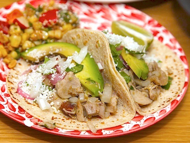 Chicken Green Chile Tacos Recipe