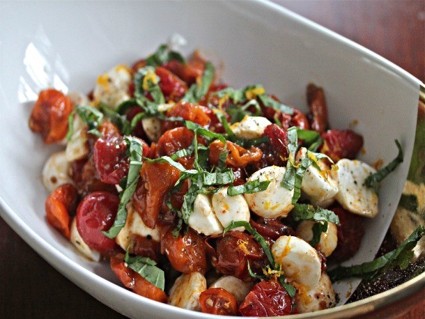 Oven-Roasted Tomato Caprese Salad Recipe