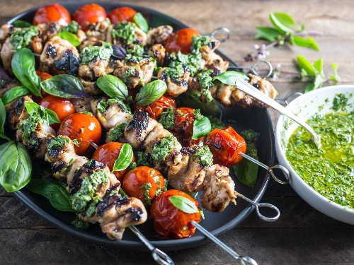 Dinner in 20: Herb-Packed Lemon-Garlic Grilled Chicken Skewers