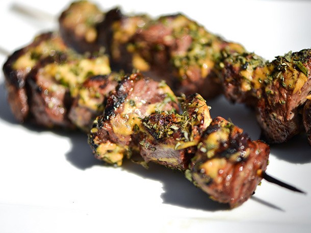 Herb-Crusted Lamb Skewers With Dijon Mustard Recipe
