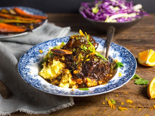 Dinner for Two: Braised Short Ribs With Honey, Soy, and Orange