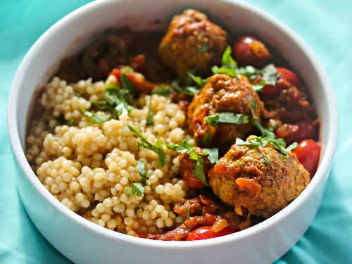 Sunday Supper: Pork Meatball Vindaloo With Pearl Couscous