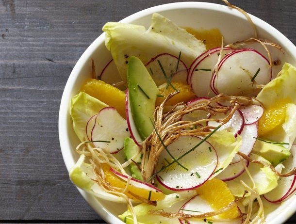 Radish, Enoki, Tangerine, and Avocado Salad From 'Feast'