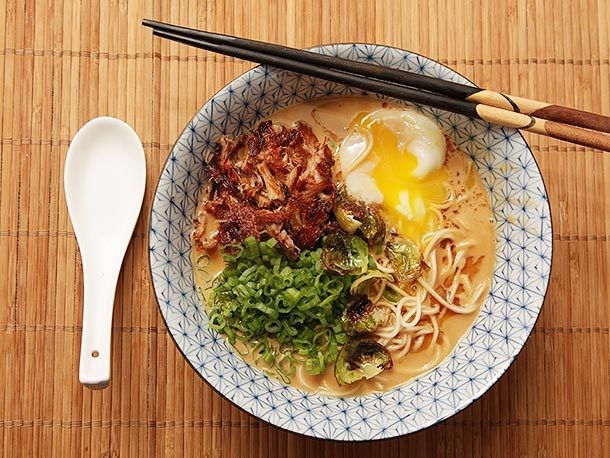 Turkey Paitan Ramen With Crispy Turkey and Soft-Cooked Egg Recipe