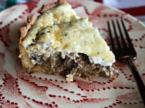Cajun Pork and Beef Pie with Savory Cream Cheese Topping Recipe