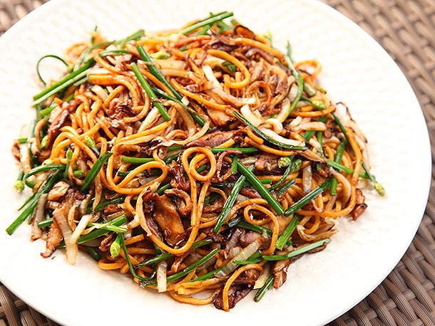 Extra Veggies = Extra Flavor: Stir-Fried Lo Mein With Charred Cabbage, Shiitake, and Chives