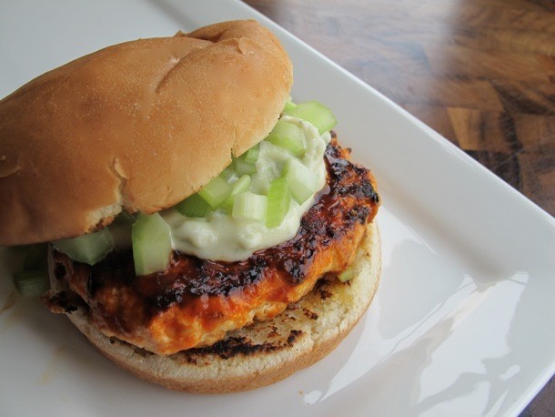 Spicy Buffalo Chicken Burgers Recipe
