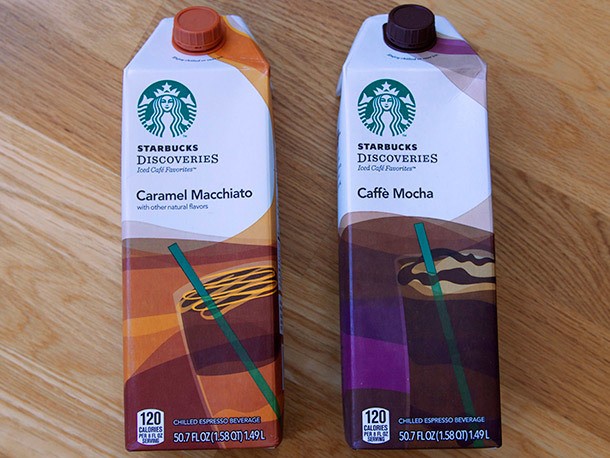We Try Starbucks Discoveries Iced Caffe Mocha and Caramel Macchiato