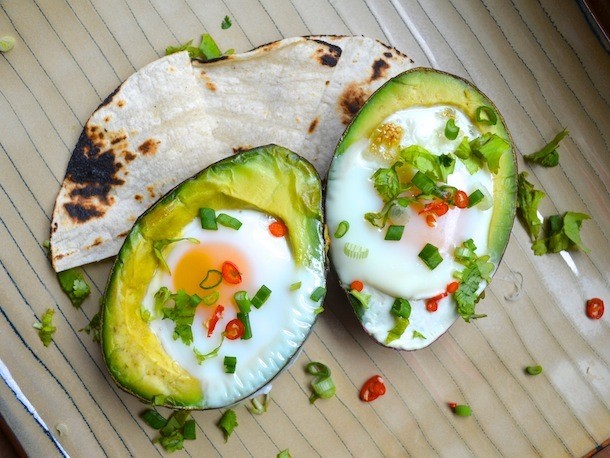 Sunday Brunch: Eggs Baked in Avocado