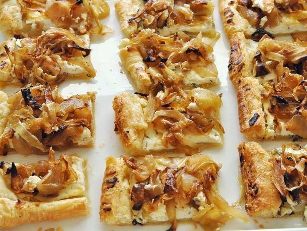 Caramelized Onion and Goat Cheese Tartlets Recipe