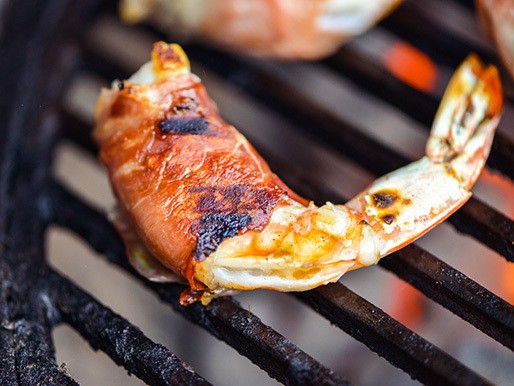 Prosciutto-Wrapped Shrimp With Mozzarella and Basil Recipe