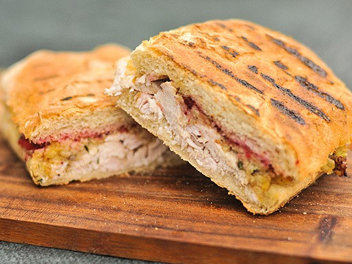 Grill-Pressed Thanksgiving Leftover Panini Recipe