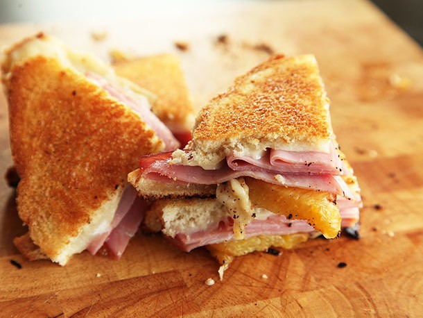 Grilled Cheese With Roasted Pineapple, Ham, and Swiss Recipe