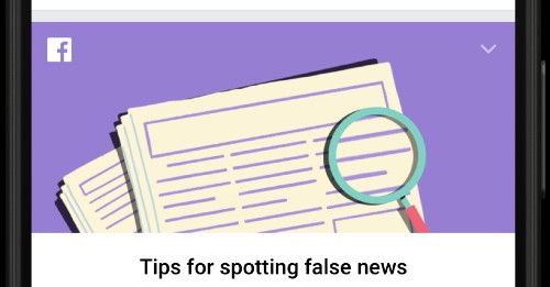 Facebook runs full page newspaper ads against fake news in France ahead of the election