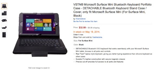 Rumoured Microsoft Surface Mini Tablet Crops Up In Amazon Listings