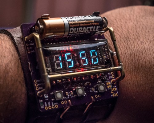The ChronodeVFD Resurrects Old Displays For A Cool New Watch