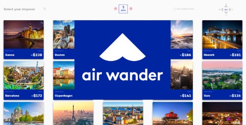 Find free stopover vacations with AirWander flight search