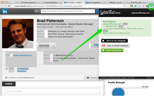 WriteThat.Name’s New Chrome Extension Updates Your Address Book Or CRM With Contact Info Found Online