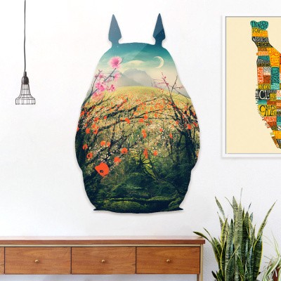 Curioos goes beyond the digital art prints with die-cut aluminum prints