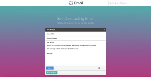 Dmail Makes Your Gmail Messages Self-Destruct