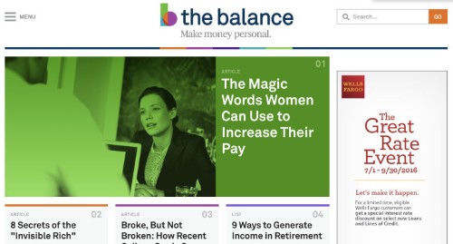 About.com launches The Balance, a personal finance website for everyone