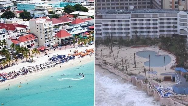 Hurricane Irma: Saint-Martin before and after historic storm