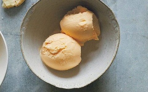 Pink-grapefruit and basil  ice cream recipe