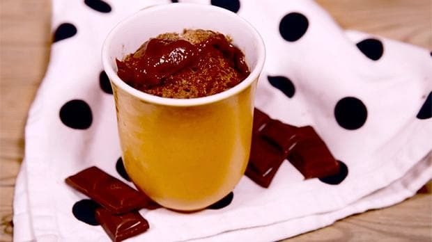 Classic chocolate microwave mug cake recipe