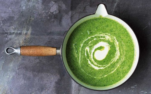 Amelia Freer's super green soup with cashew cream