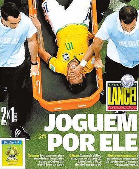 Neymar ruled out of World Cup with fractured vertebrae after injury in Brazil's win over Colombia
