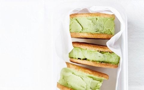 Matcha ice cream sandwich recipe
