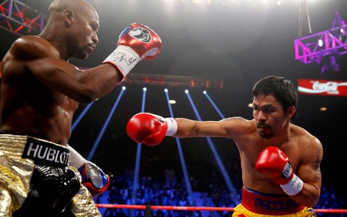 Mayweather v Pacquiao rematch takes major hit as Manny is forced to have shoulder surgery