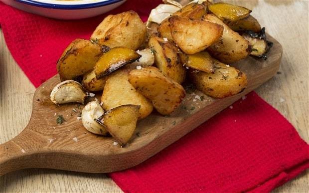 Christmas dinner: lemon-roasted potatoes