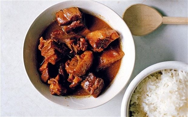 Caramelised braised pork belly recipe