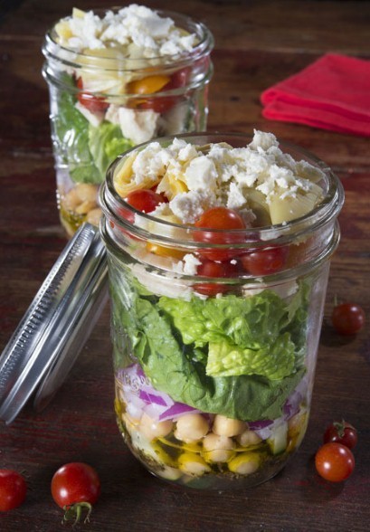 Lunch in a jar, the latest fashionable food