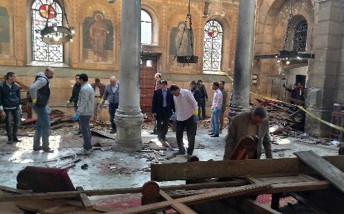 'The dead were everywhere' - 23 Coptic Christians killed in bomb attack on chapel complex